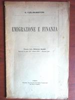 Emigrazione e finanza etratto da Riforma sociale G. Carano Donvito 1907 - E14195