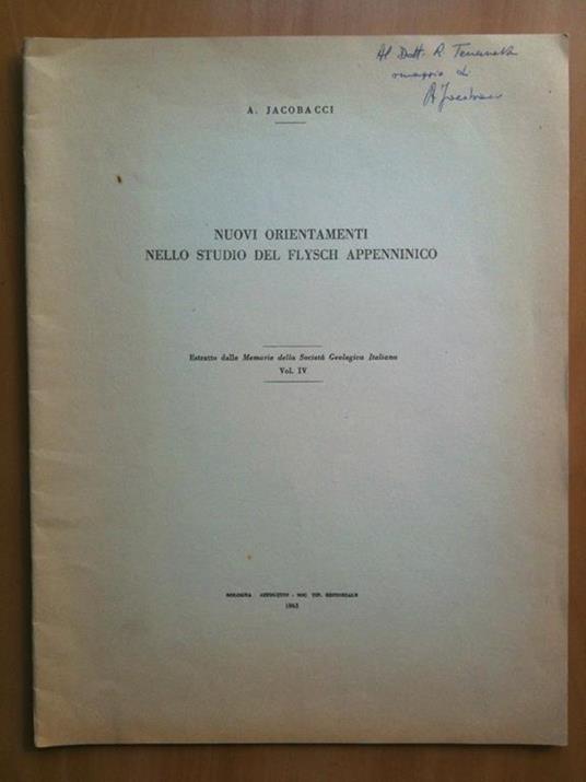 Nuovi orientamenti nello studio del Flysch appenninico - copertina