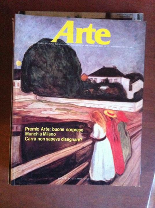 Arte N° 157 Novembre 1985 Cover: Edvard Munch E7979 - copertina