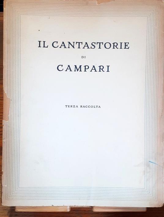 Il Cantastorie di Campari. Terza raccolta - copertina
