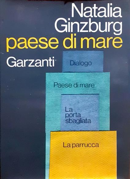 Paese di mare e altre commedie - Natalia Ginzburg - copertina