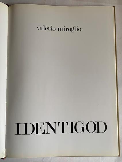 identigod - Valerio Miroglio - copertina