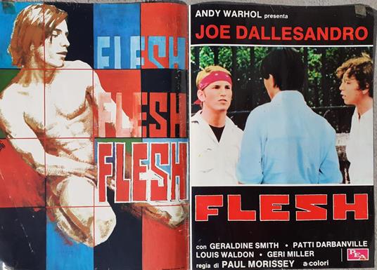 Fotobusta "Flesh" di Andy Warhol prima italiana 1977 - Andy Warhol - copertina