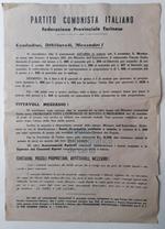 Avviso ai contadini Partito Comunista Italiano 1945