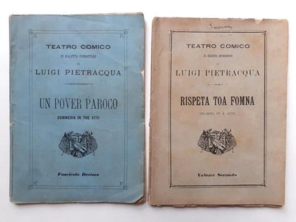 2 Libretti Teatro Comico in dialetto piemontese di L. Pietracqua Torino 1862/1890 - Luigi Pietracqua - copertina