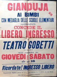 Manifesto Gianduja ai bimbi Teatro Gobetti Torino anni '40 - Libro Usato -  Stabi. Tipografico Teatrale - | IBS