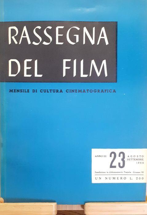 Rassegna Del film mensile agosto/settembre 1954 - Fernaldo Di Giammatteo - copertina