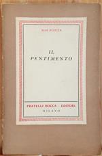 Max Scheler Il Pentimento Fratelli Bocca Milano 1941