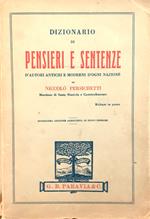 Dizionario di Pensieri e Sentenze Paravia 1935