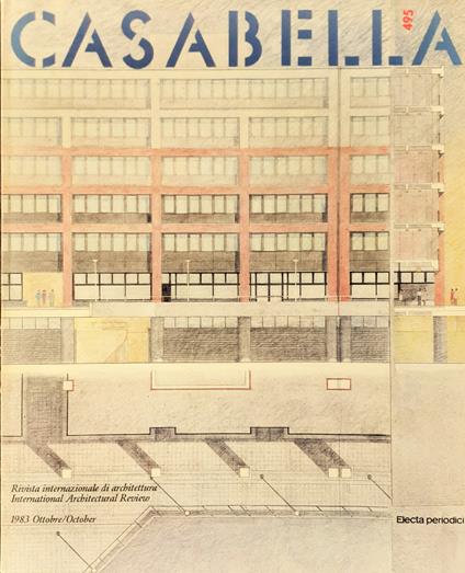CASABELLA rivista di Architettura N°495 Ottobre 1983 - Vittorio Gregotti - copertina