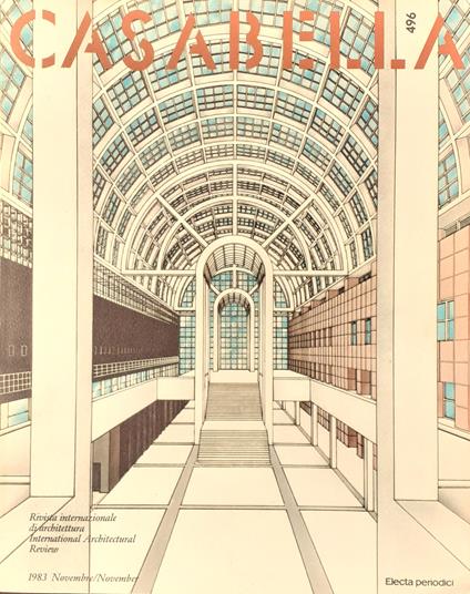 CASABELLA rivista di Architettura N°496 Novembre 1983 - Vittorio Gregotti - copertina