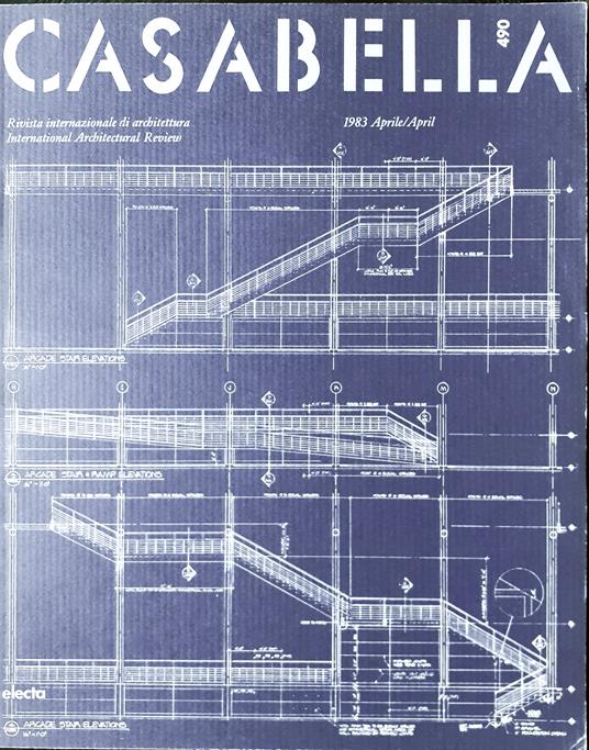 CASABELLA rivista di Architettura N°490 Aprile 1983 - Vittorio Gregotti - copertina