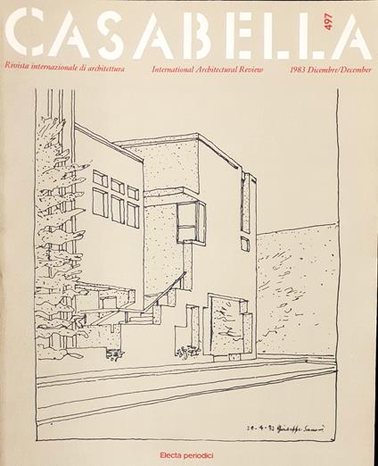 CASABELLA rivista di Architettura N°497 Dicembre 1983 - Vittorio Gregotti - copertina