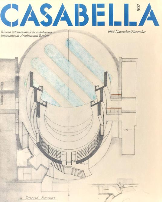 CASABELLA rivista di Architettura N°507 Novembre 1984 - Vittorio Gregotti - copertina