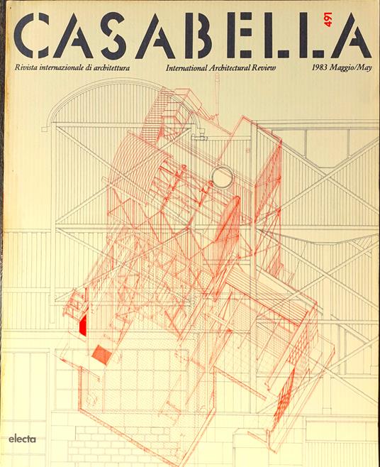 CASABELLA rivista di Architettura N°491 Maggio 1983 - Vittorio Gregotti - copertina