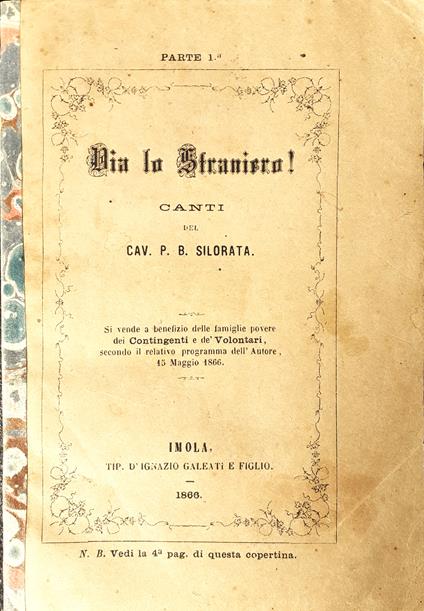 Via lo straniero - copertina