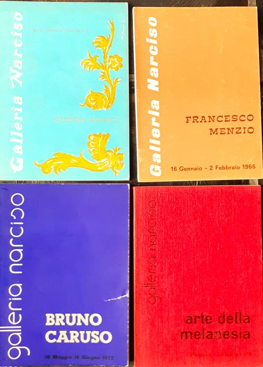 Quattro cataloghi invito Galleria Narciso Torino anni '60/'70 - copertina