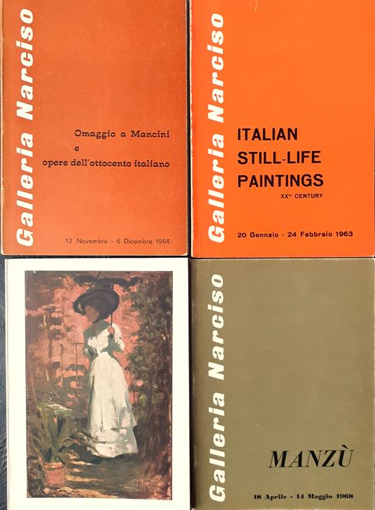 Quattro cataloghi invito Galleria Narciso Torino anni '60/'70 - copertina