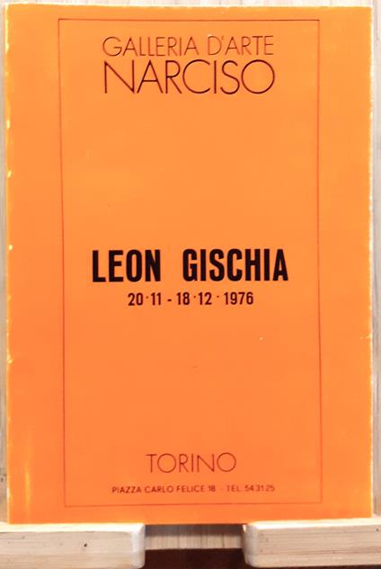 Leon Gischia catalogo invito Galleria Narciso - Leon Gischia - copertina