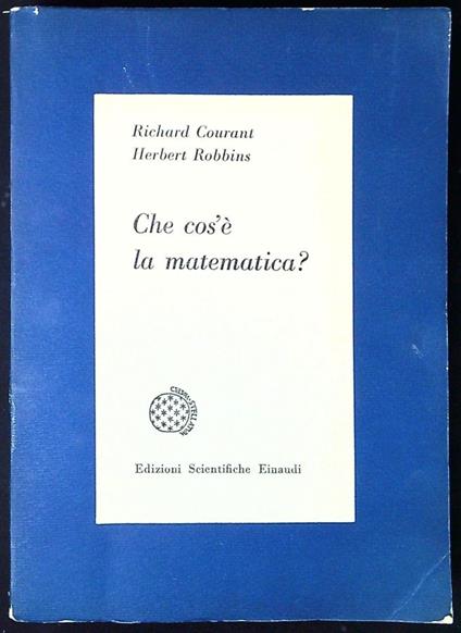 Che Cos'e' La Matematica - Richard Courant - copertina