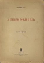 La Letteratura popolare in Italia