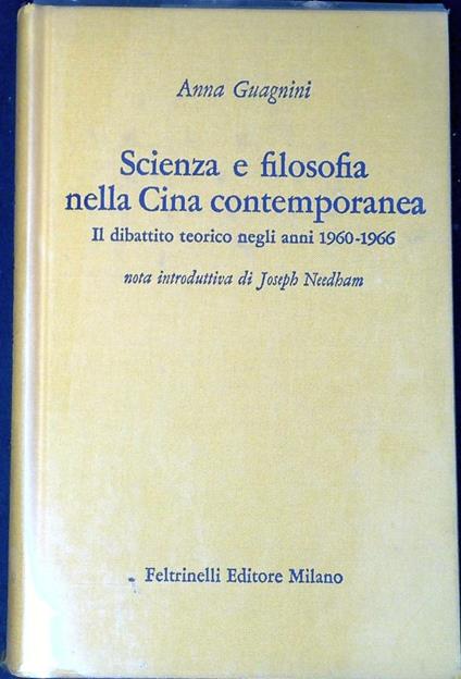 Scienza e Filosofia Nella Cina Contemporanea - Anna Guagnini - copertina