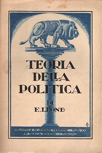 Teoria della politica - Enrico Leone - copertina