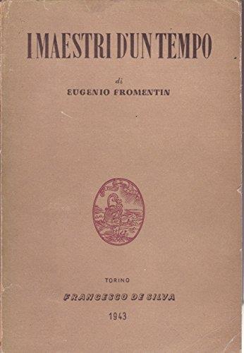 I maestri di un tempo - Eugéne Fromentin - copertina