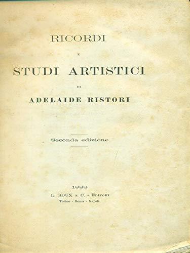 Ricordi Studi Artistici - Adelaide Ristori - copertina