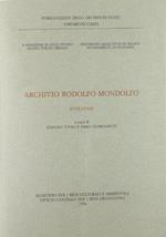Archivio Rodolfo Mondolfo. Inventari