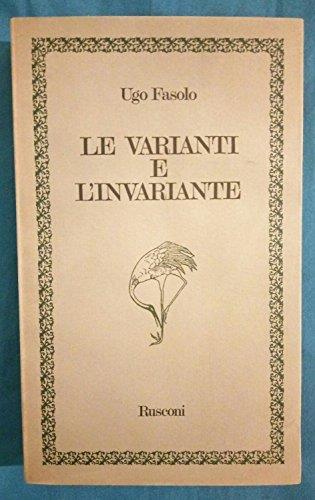 Le Varianti E L'invariante - Ugo Fasolo - copertina