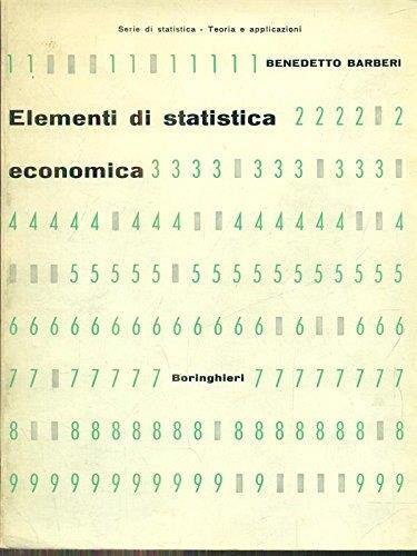 Elementi di statistica economica - Benedetto Barberi - copertina