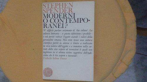 Moderni O Contemporanei ? - Stephen Spender - copertina