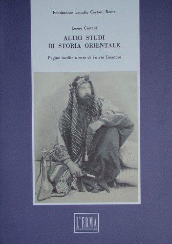 Altri studi di storia orientale - Leone Cattani - copertina