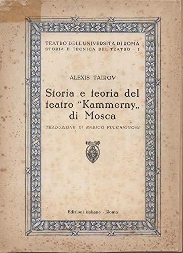 Storia e teoria del Kammernhy, teatro di Mosca - copertina