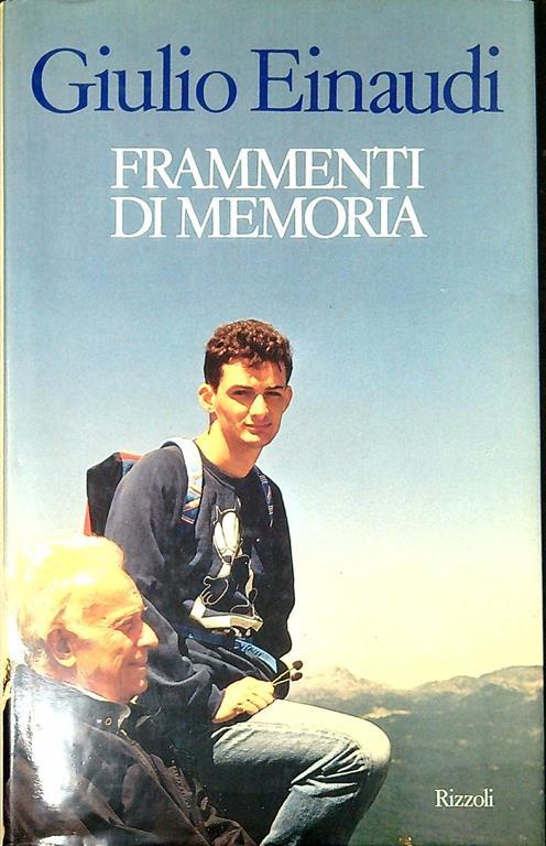 Frammenti di memoria - Giulio Einaudi - copertina