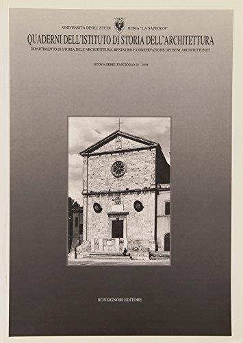 Quaderni dell'Istituto di storia dell'architettura. Nuova serie, vol.,24 - copertina