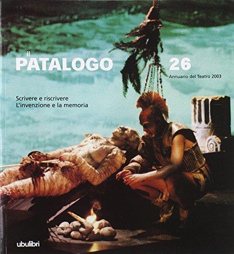 Il patalogo. Annuario del teatro 2003: 26 - Franco Quadri - copertina