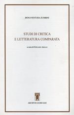 Studi di critica e letteratura comparata