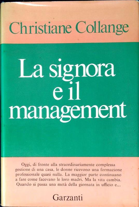 La signora e il management - Christiane Collange - copertina