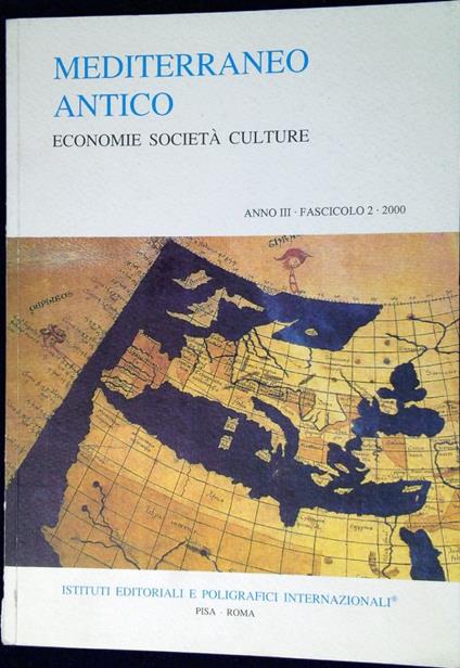 Mediterraneo antico : economie società culture Anno III Fascicolo 2 2000 - copertina