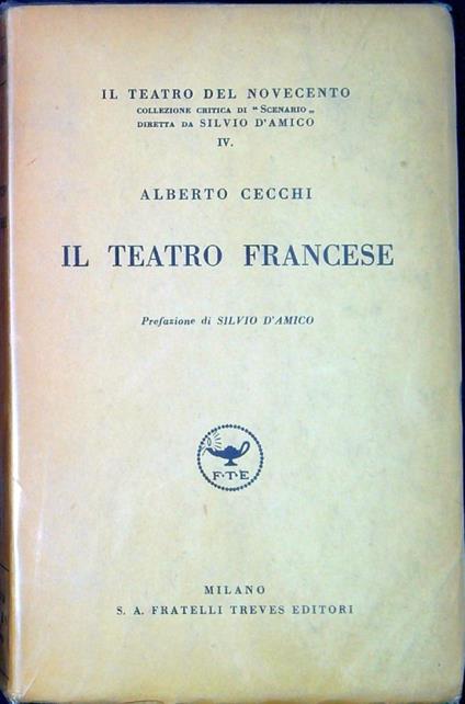 Il teatro francese - Alberto Cecchi - copertina