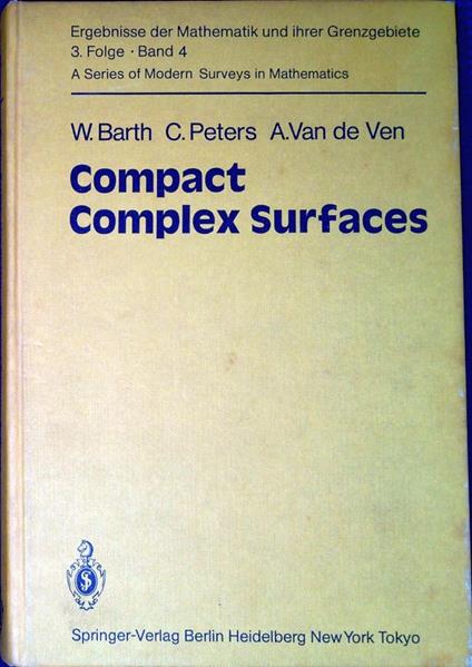 Compact complex surfaces - Wolf P. Barth - copertina