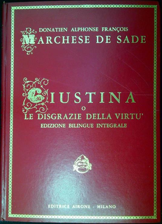 Giustina o le disgrazie della virtù - François de Sade - copertina
