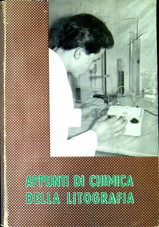 Appunti di chimica della litografia - Angelo Brelich - copertina