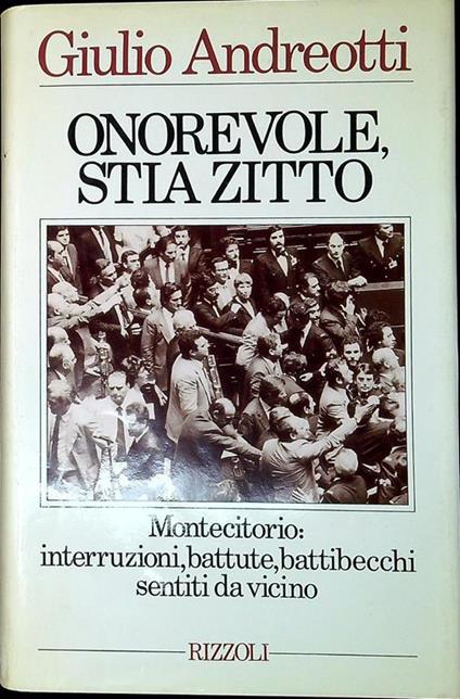 Onorevole, stia zitto - Giulio Andreotti - copertina