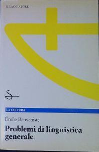 Problemi di linguistica generale - Emile Benveniste - copertina