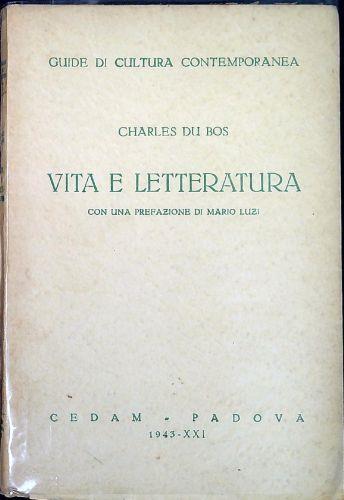 Vita e letteratura - Charles Du Bos - copertina