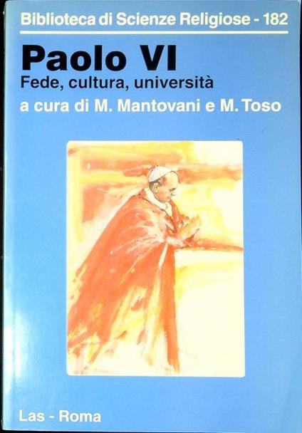 Paolo 6. : fede, cultura, università - copertina