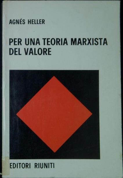 Per una teoria marxista del valore - copertina